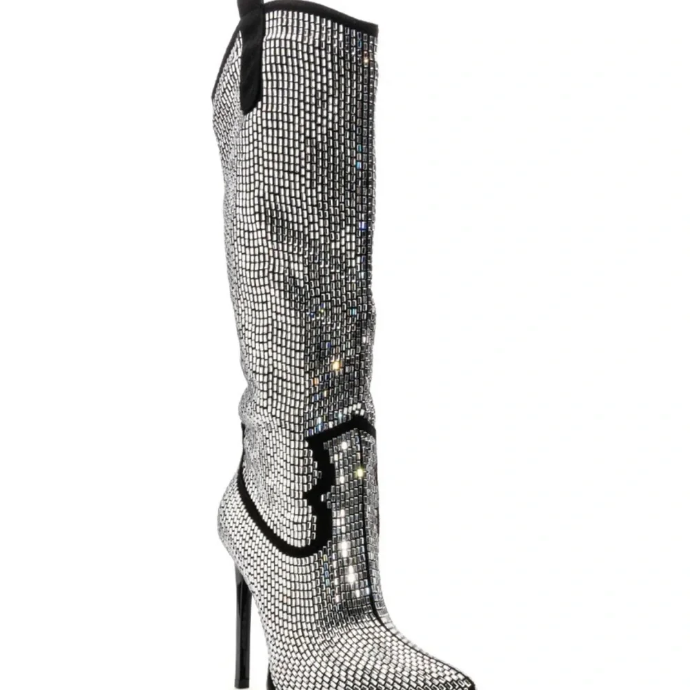 Azalea Wang Heidemarie western embellished knee boots - Picture 3 of 12